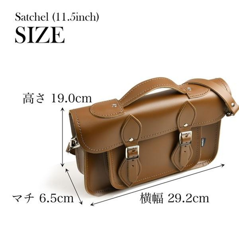 ザッチェルズ ZATCHELS サッチェルバッグ-11.5インチ チェスナット