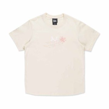 NEW ERA 女 短袖上衣 FLORAL 紐約大都會 白 NE14500141