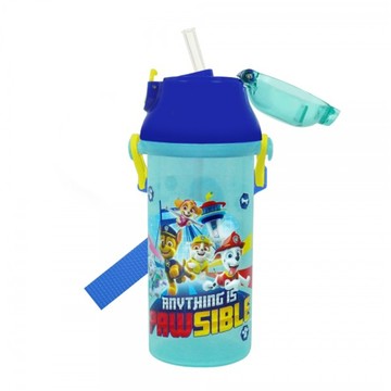 Skater 吸管銀離子水壺  汪汪隊 藍色  480ml  1個