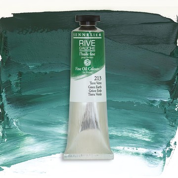 SENNELIER 申內利爾 Rive里夫專家級油畫顏料 一般色 土綠 N130312.213  40ml  1色