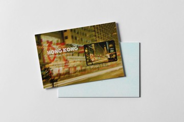 菲林明信片 尖沙咀聖誕夜景