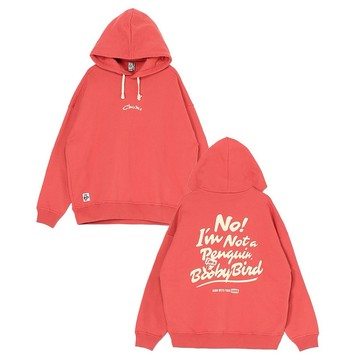CHUMS 男 Oversized Im Not A Penguin P/O Parka連帽上衣 玫紅色-CH001469R129