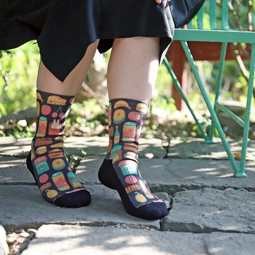 【聯名襪款】小創襪 x 小黃間 - 繽紛野餐日