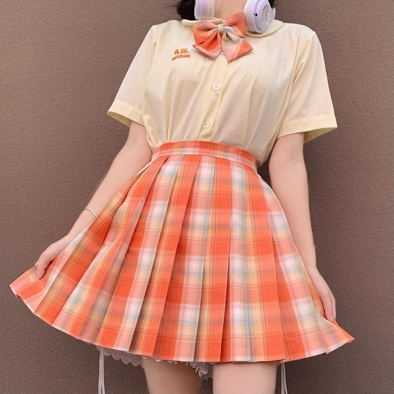 チェック柄タイトスカートJK 制服 ベージュ Amazon.co.jp: [Best still] JKスカート チェック柄 ハイ
