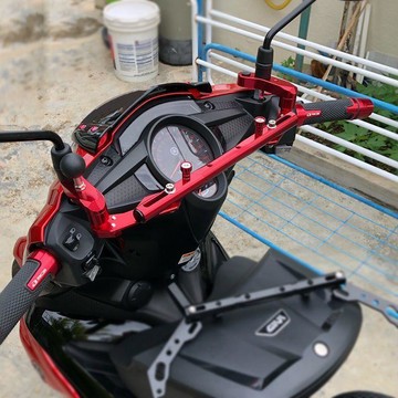 【現貨現發】摩托外賣擴展橫平衡杆鋁合金電車電摩改裝支架踏板車