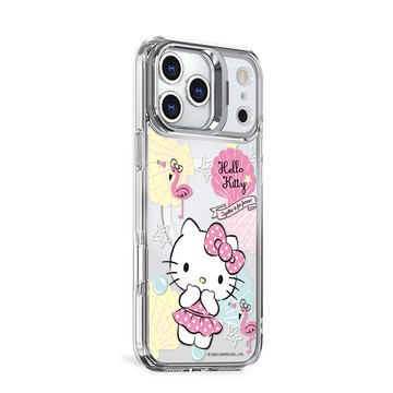 APBS 三麗鷗 iPhone 18/17/16/15/14/13/12系列 防震雙料隱形立架磁吸手機殼-凱蒂夏一跳
