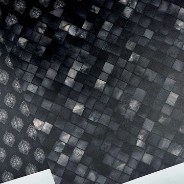 炭與珍珠 - 東方雙面背景紙 (anns note) 拼貼用紙