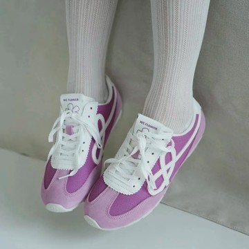WE FLOWER 25SS 香芋紫 小花鞋 德訓鞋 復古紫白 薄底鞋 男女同款