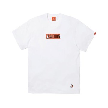 #FR2 柳YANAGI 馬賽克像素 CAUTION T-shirt 男女個性短袖T恤潮