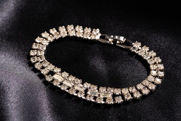 【CRUXART】西洋首飾珠寶-輕奢小品-燦然心語-1980s美國-鋯石手鏈