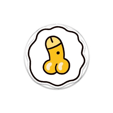 【插畫家聯名】屌面人Lanparman荷包蛋ㄐㄐMagSafe氣囊支架