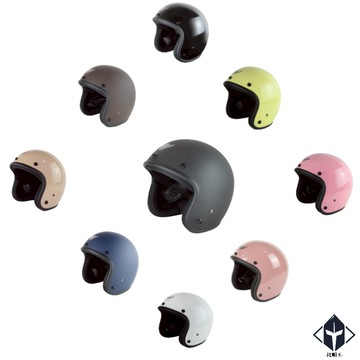 華泰 安全帽 K-803 素色 復古帽 騎士帽 多色可選 半罩 半拆洗 比帽王