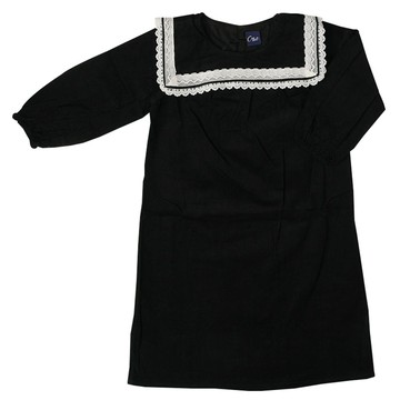 akachan honpo - 水手領洋裝-黑色