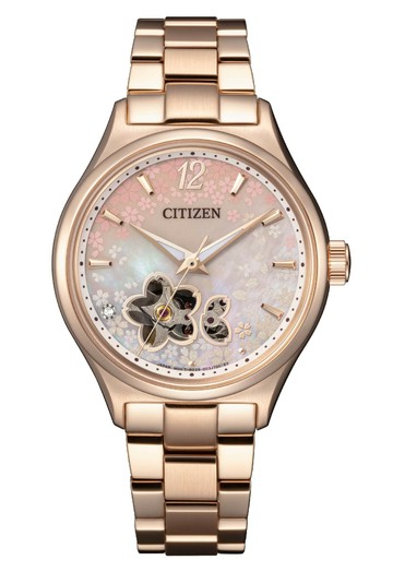 CITIZEN星辰 PC1017-61Y 田馥甄廣告款/白蝶貝面 34mm｜樂天領券現折★全館特惠中★指定刷卡回饋10%
