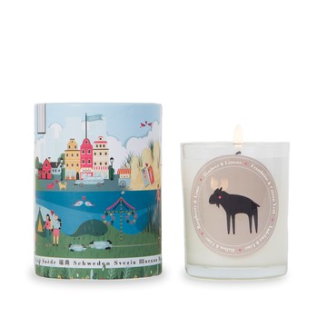 瑞典縮影- 覆盆莓&萊姆 Klinta香氛按摩蠟燭(45小時)