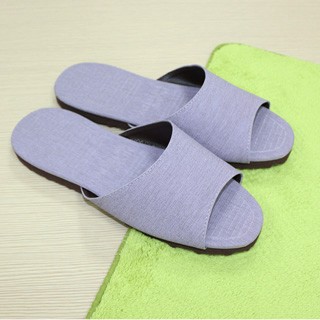 生活收納/拖鞋踏墊 新日式皮革拖鞋/優雅紫【HOME WORKING專櫃品牌】