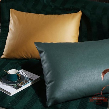 輕奢北歐仿加厚科技布抱枕大號客廳沙發靠墊長方形靠枕靠背套