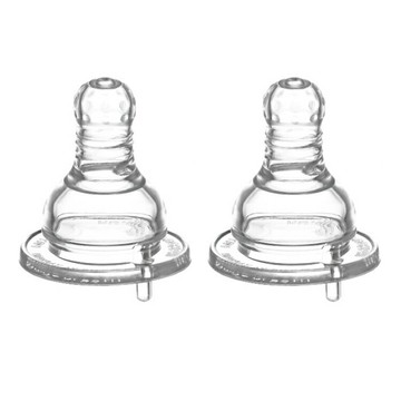 KU.KU酷咕鴨 防脹氣母乳型標準十字奶嘴 2入【德芳保健藥妝】