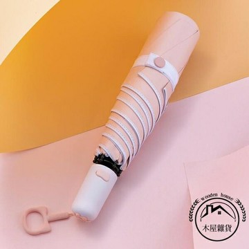 全自動雨傘 女超強防紫外線折疊小巧晴雨兩用雨傘雨具【木屋雜貨】