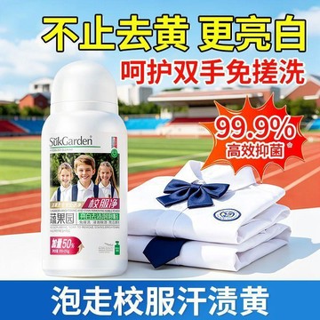 💯桃園出庫-夯貨熱銷中💯【蔬果園】泡泡粉校服淨活氧去污抑菌家用衣物去黃亮白洗衣粉去除...