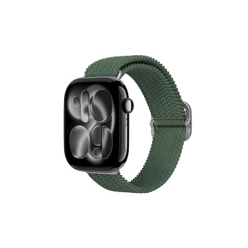 Apple Watch Series 11 (46mm) Apple Watch 專用編織錶帶 綠