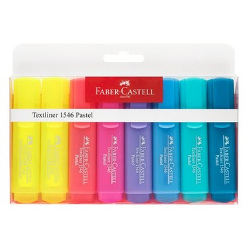 Faber-Castell輝柏 (154681) 療癒系扁頭馬卡龍螢光筆8入組【APP滿額下單10%點數(單一帳號最高5000點)】1/31止