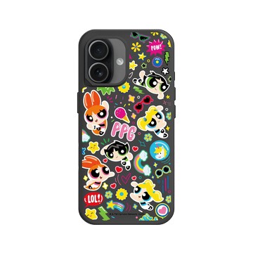 iPhone 17 SolidX 黑 - The Powerpuff Girls 飛天小女警 - 可愛小女警貼紙款