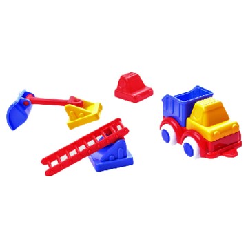 VIKINGTOYS 變身工程車組 瑞典品牌 原裝進口 專為幼童設計的安全玩具 通過全球多項檢驗  1組  14 x 7 x 7cm