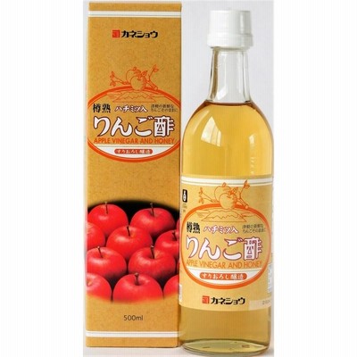 カネショウ ハチミツ入りんご酢 500ml | LINEショッピング