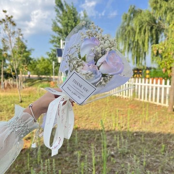 【迷你花束告白送禮！小清新香皂花束 迷你花束 迷你乾燥花束 韓系花束 韓系送禮 拍照花束 告白花束 桌面花束 情人節禮物