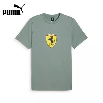 【PUMA】 法拉利車迷系列大盾短袖T恤(M)_男性_63018806_歐規｜官方直營
