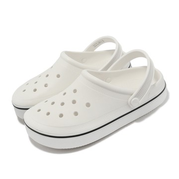Crocs 平板洞洞鞋 Off Court  Clog 白 黑 男鞋 女鞋 克駱格 卡駱馳 208371100