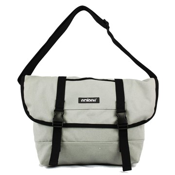 AMINAH-經典帆布郵差包