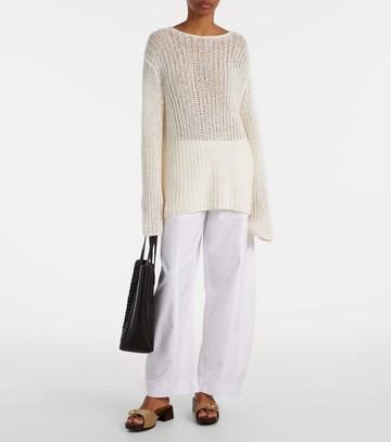 Khaite Elowen open-knit cotton-blend sweater