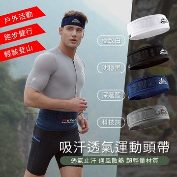 【台灣現貨】 超輕量運動頭帶 防汗止滑頭帶 透氣網眼 熱虹吸控溫 跑步頭帶 健身頭帶 瑜珈頭帶 登山頭帶 運動配件