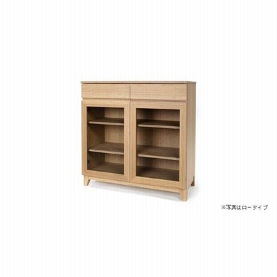 竹集成材のカップボード ロータイプ W900xD400xH912mm ＴＥＯＲＩ