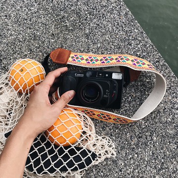 黃色波西米亞風 / 大碼 / YESIDID 相機帶