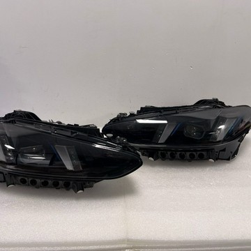 24-25款BMW 4系 M4G22 G82高配藍眉獠牙原廠大燈總成低配升級高配