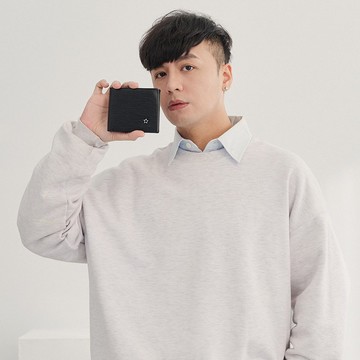 MANDE RHODE - 真皮訂製樹皮紋短夾(內有左右隔層) - 86342