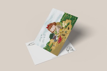 插畫明信片-希望