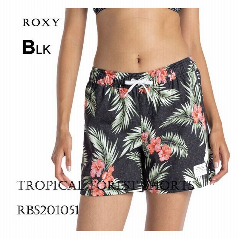 ロキシー ボードショーツ レディース 女性 水着 海パン サーフパンツ ビーチ リゾート ボタニカル柄 総柄 黒 M L 通販 人気ブランド かわいい Roxy Rbs1051 通販 Lineポイント最大0 5 Get Lineショッピング