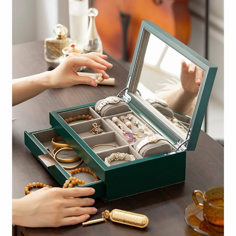 MA5アクセサリー入れ ジュエリー箱 ．大量収納ピアス イアリング  