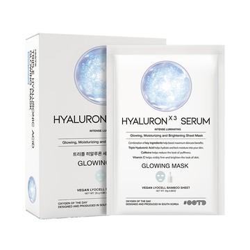 OOTD Triple Hyaluronic Acid Serum Glowing Mask Sheet 10ea