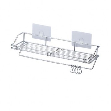 特力屋 隱形無痕貼多用途置物架附6鈎