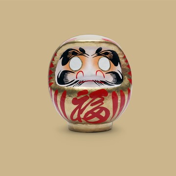 日本大門屋  開運祈福 達摩不倒翁 | 大金運達摩(紅)-日本製