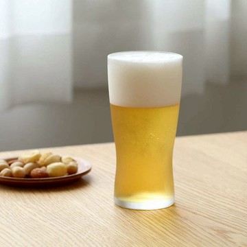 日本 ADERIA 日本製強化玻璃薄口啤酒杯255ml 3入組