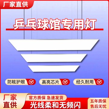 【公司貨優質服務】乒乓球室專用燈LED無影燈防眩目直播羽毛臺球體育館無頻閃照明燈