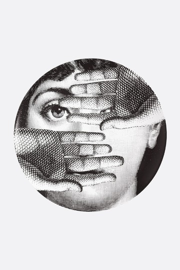 FORNASETTI Tema e Variazioni N° 154 porcelain wall plate Unisex