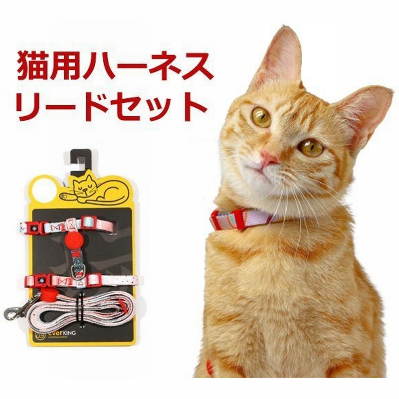 ハーネス リード 胴輪 首輪 猫用 ペット 通気性 リード ハーネスセット ペット用品 おしゃれ お散歩 脱着簡単 衝撃吸収 トレーニング 外出 お洒落 安全 通販 Lineポイント最大get Lineショッピング