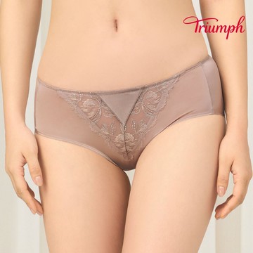 黛安芬-Premium 法式情調系列 中腰平口內褲 M-EL 燻玫｜87-2493 UQ